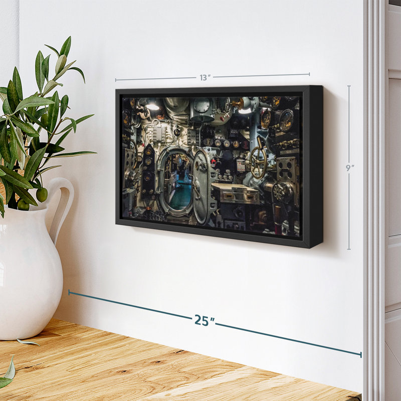 Impression sur toile Submarine Control Room, H 9 po x l 13 po