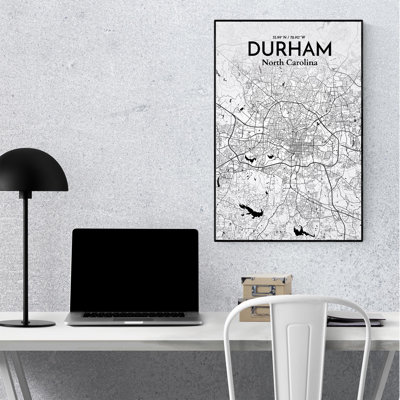 Durham City Map, impression