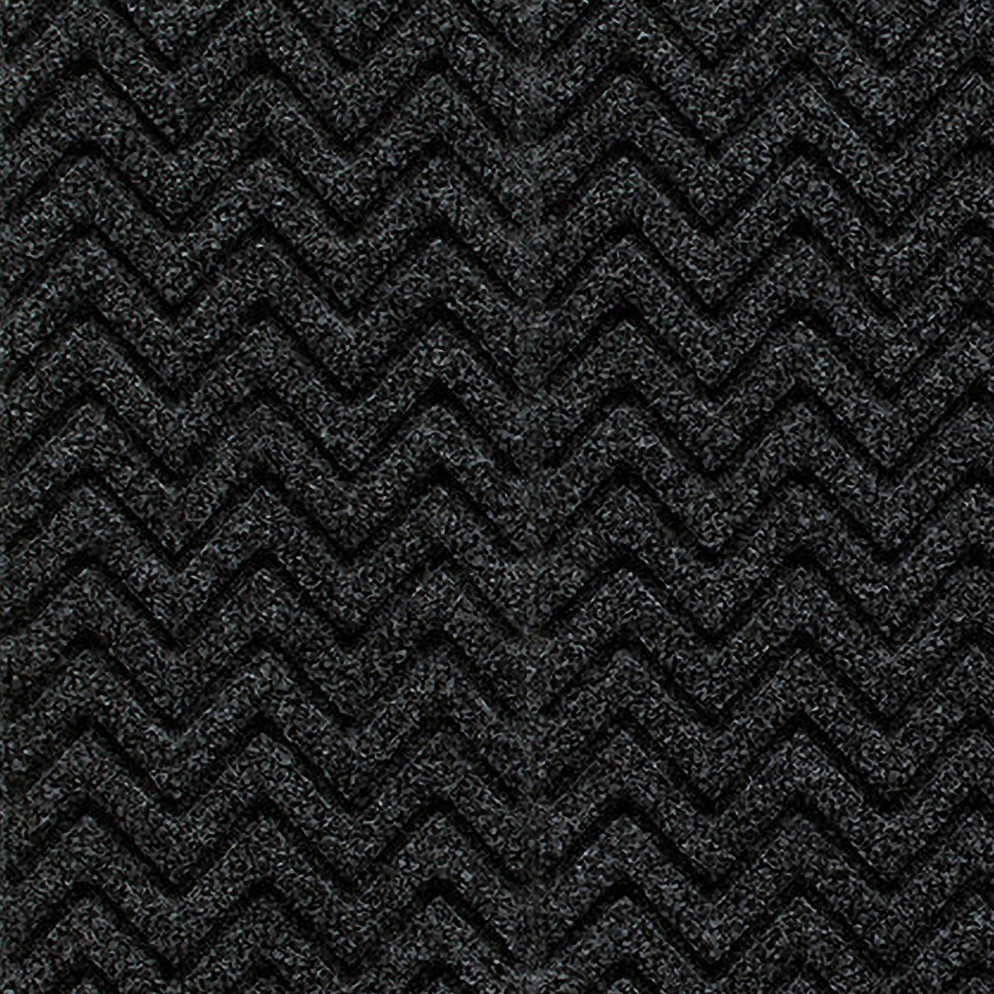 WaterHog Chevron Indoor Outdoor Door Mat, Rectangle 2' x 3', Charcoal