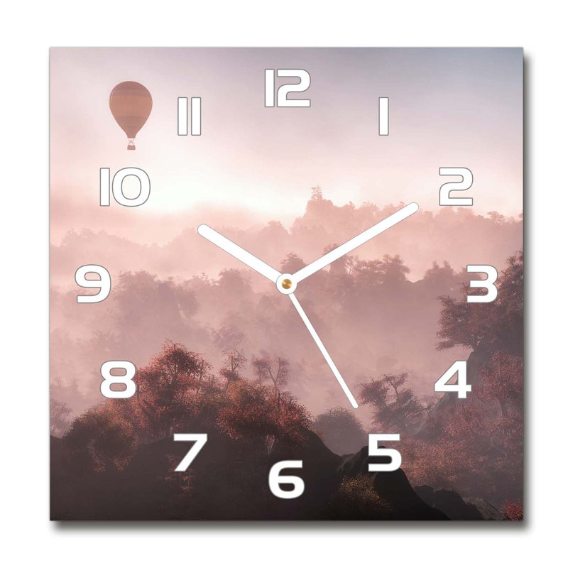 Hayde Glass Wall Clock, White