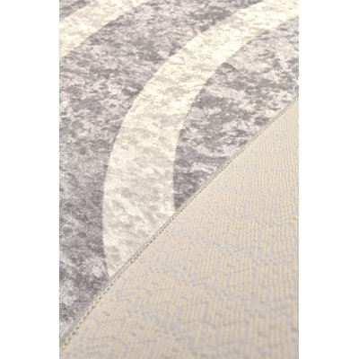 Geisler Machine Woven Grey Indoor Rug