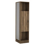 Swivel Cabinet Hall Tree With Mirror