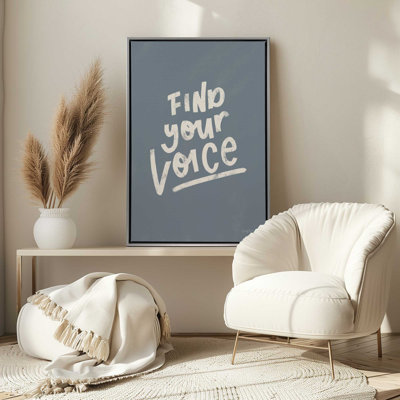 Find Your Voice Print on Canvas