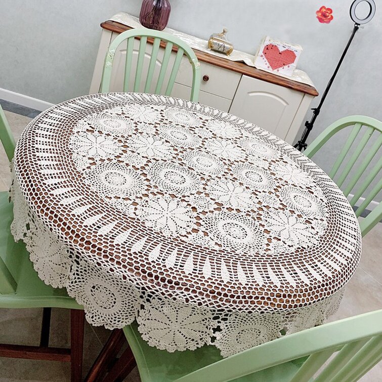 White Doilies Crochet Table Mat, Lace Doilies for Tables, Christmas Gifts  for Grandma, Round Table Topper Handmade, Side Table Decor, New 