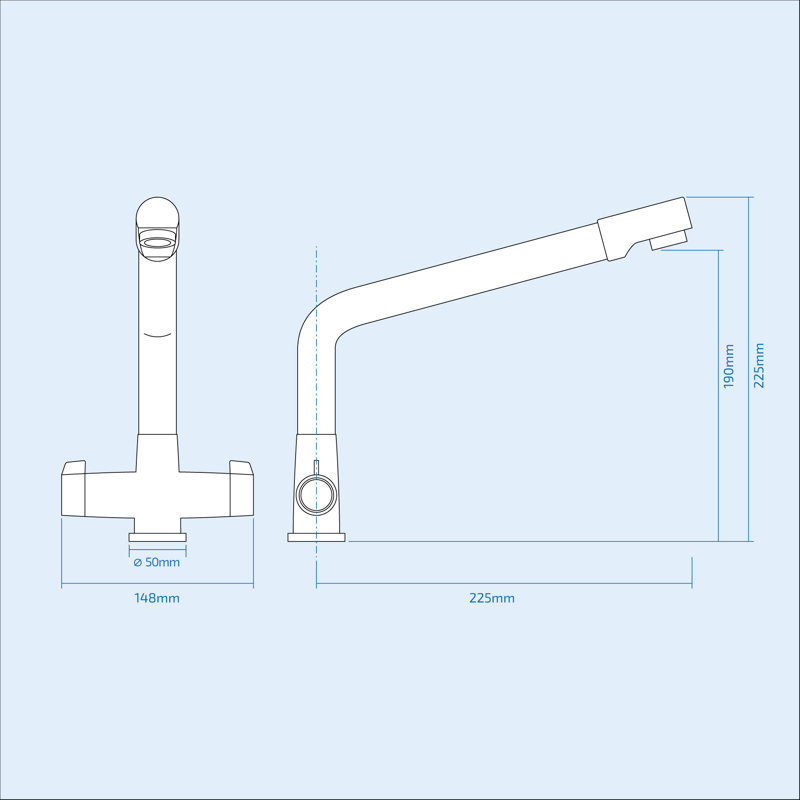 Belfry Kitchen Danna Kitchen Faucet Side Spray