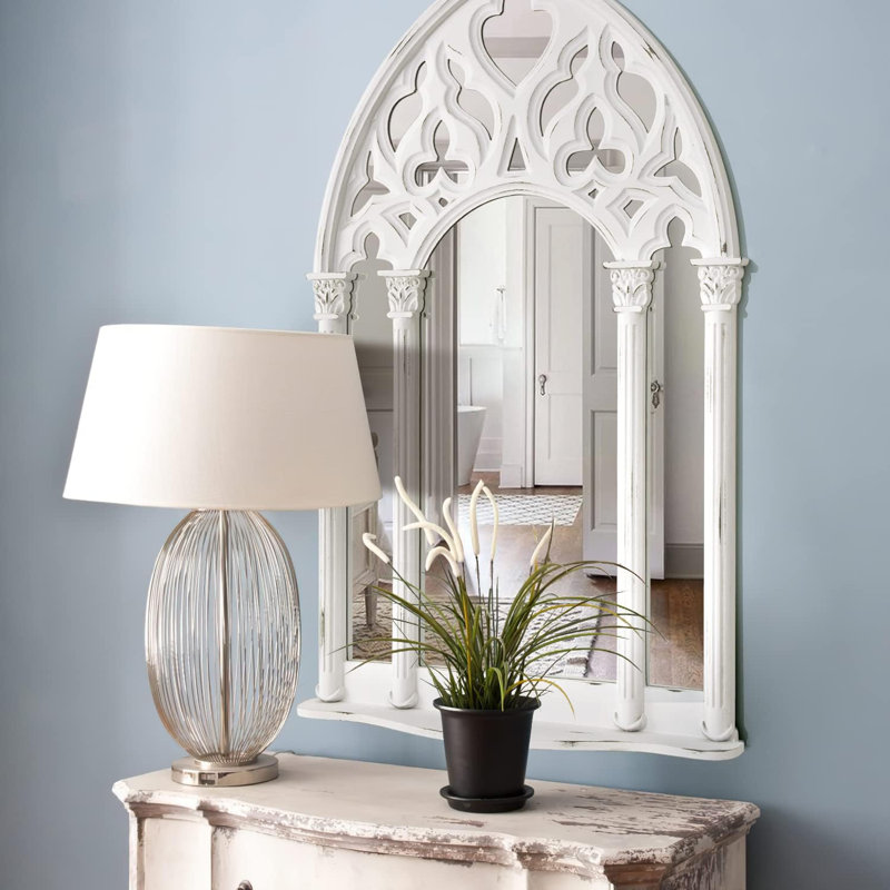 Miroir de fenêtre en bois Farmhouse