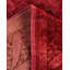 Tapis unique rose / rouge foncé / brun 6 pi 2 po x 9 pi 1 po Overdyed