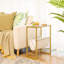 Agamjit 40cm W Iron Bedside Table