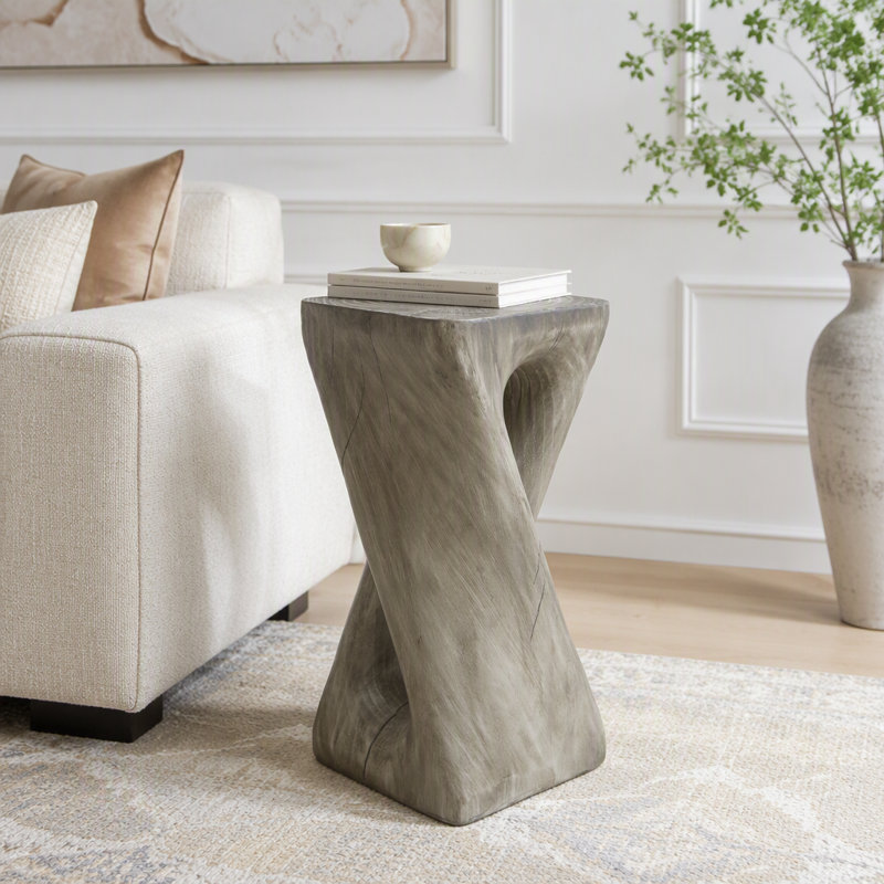 Table d'appoint d'extérieur, Gris