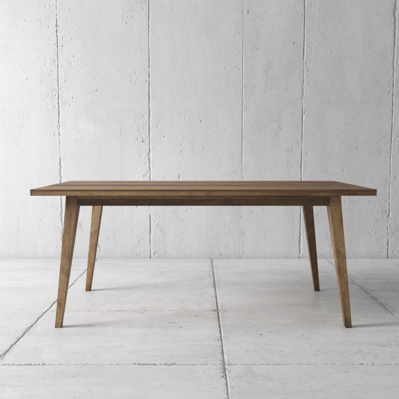 Fleener Teak Solid Wood Dining Table