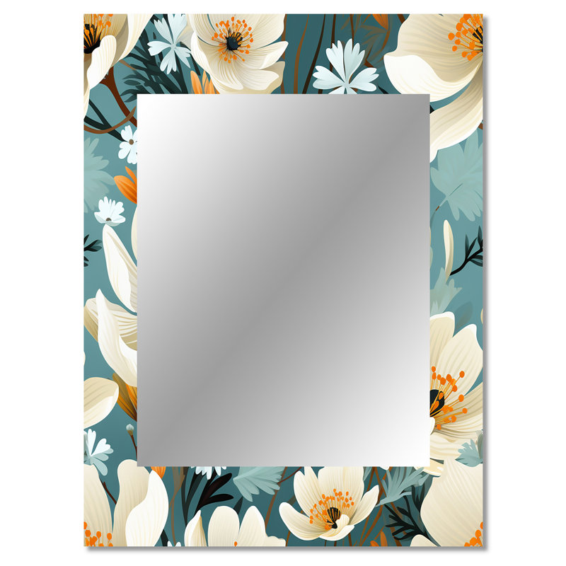 Motif floral Finchley Ivory Coastal Blossoms, 40 po x 30 po