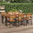 Rectangular Metal Outdoor Coffee Table , in. W in. D-547722559
