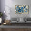  «Aquamarine Floral» par Silvia Vassileva, art mural sur toile, 60 po x 40 po