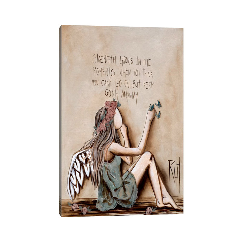 Strength Grows - Painting Print on Canvas, Wrapped Canvas, 66.04 cm H x 45.72 cm W x 1.91 cm D