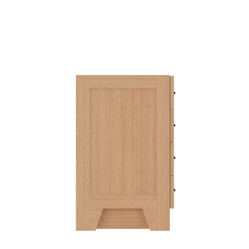 42" Single Bathroom Vanity Base Only, Natural Oak