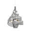 Luminaire suspendu torsadé 3 lumières Flow - Acier-228539358-228539352