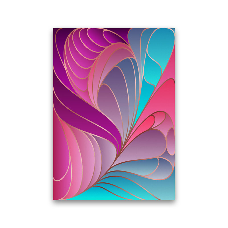 Colourful Art Deco II - Print, Unframed, 84cm H x 60cm W x 1cm D