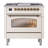 ILVE Nostalgie II Series 36 inch Dual Fuel Range with 6 Burners, Griddle (Glass Door)-98168239-124968149