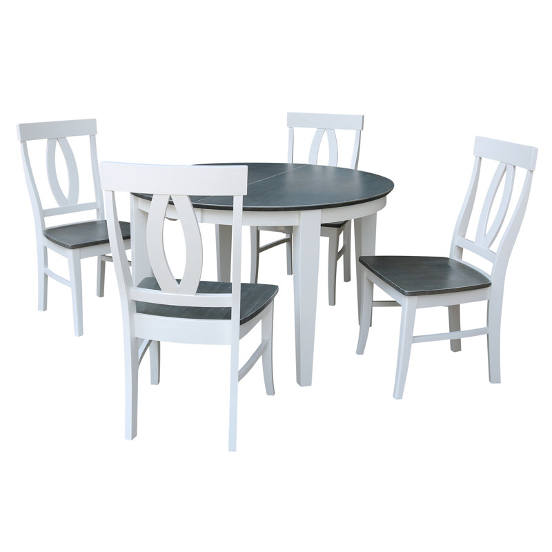 Durenard 4 - Person Solid Wood Solid Wood Top Four Leg Dining Set