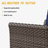 74.8? Wide Patio Outdoor All-Weather Wicker 3-Seat Sofa With Olefin Cushions-2140252587