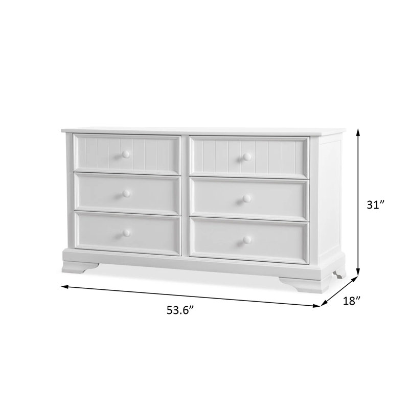 Fanton Transitional Dresser, White