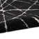 Abstract Area Rug in Black/Ivory