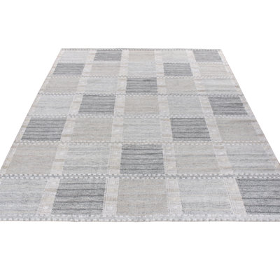 Scandinavian Wool Geometric Area Rug