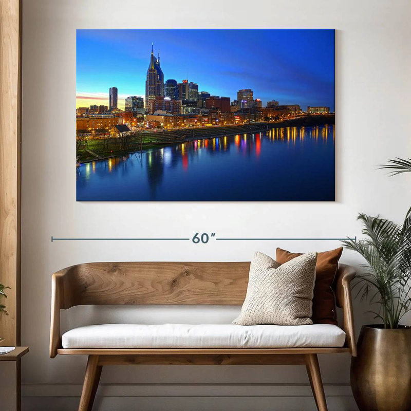 Hannes Nashville City Skyline, 34" H x 51" W
