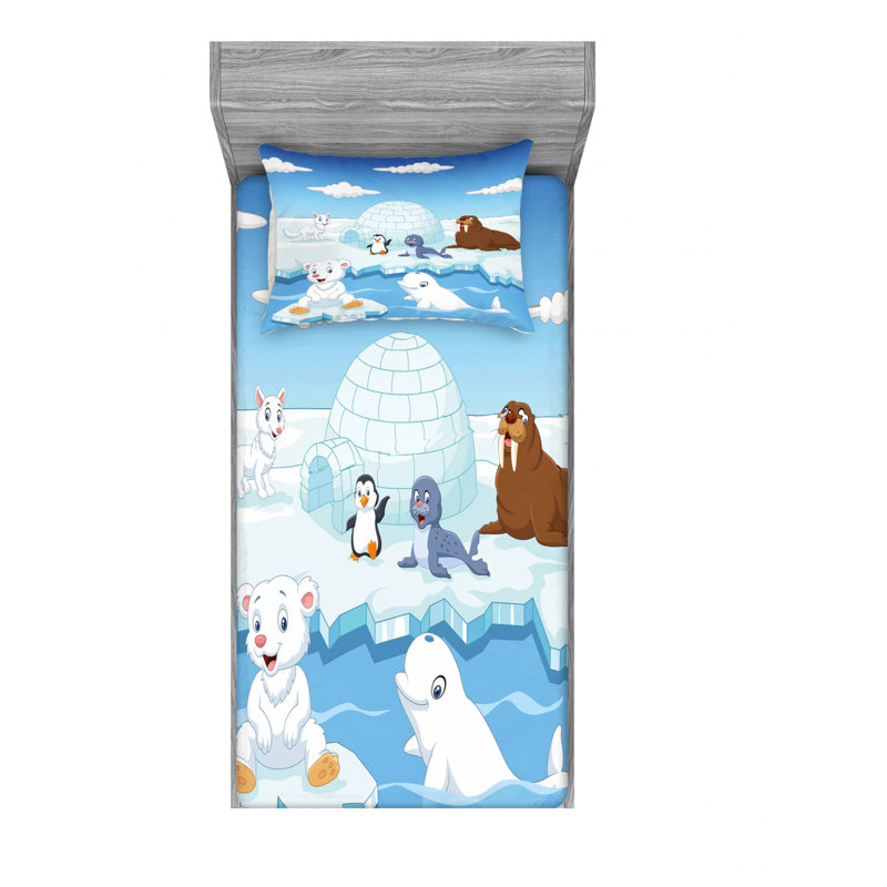 Microfiber Sheet Set, Twin Sheet Set with Fitted Sheet
