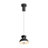 Wry Lighting Integrated LED Pendant in Sand Black and Chrome shade-1738245580-1738245582