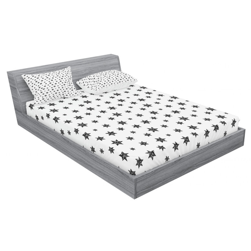 Microfiber Sheet Set, Queen Sheet Set with Fitted Sheet