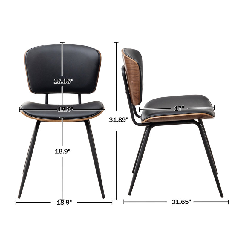 Barkev Dining Chairs, Black
