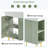 Bathroom Vanity, Bathroom Storage Cabinet With Single Ceramic Sink, Accent Cabinet-1744921235