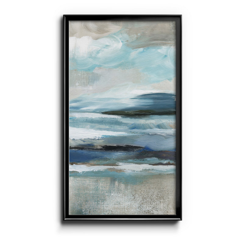 «Distant Drama II», reproduction sur toile encadrée, H 30,5 po x l 42,5 po x P 1,5 po, Noir