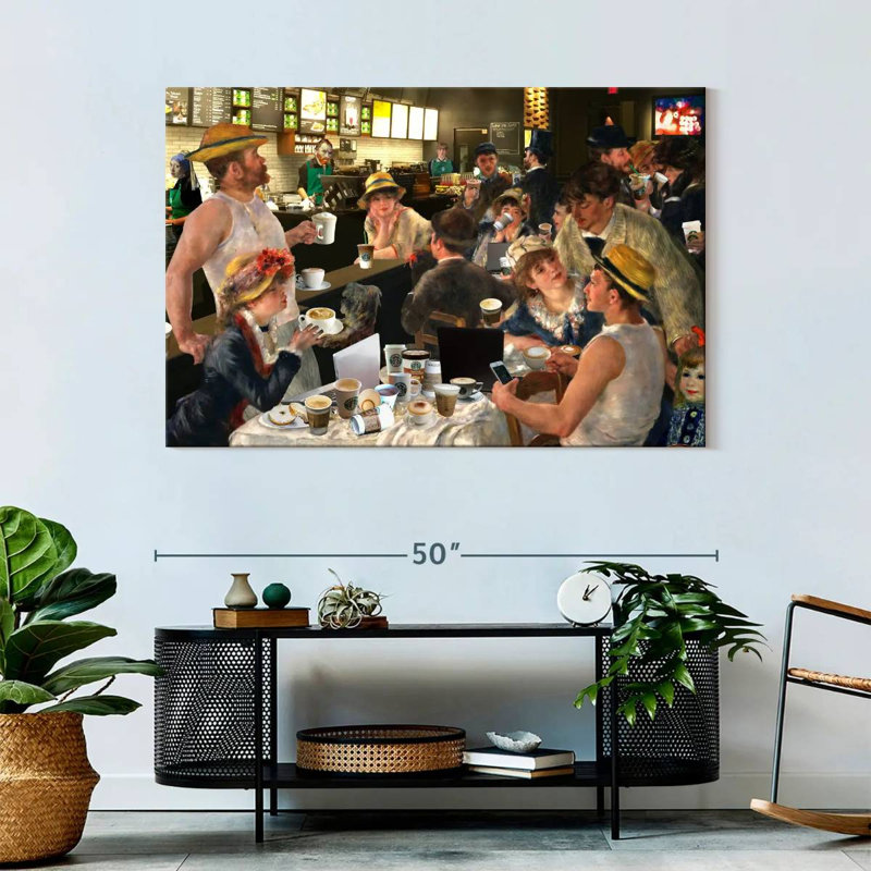 Yarlin déjeuner de la soirée cappuccino, H 32 po x l 48 po