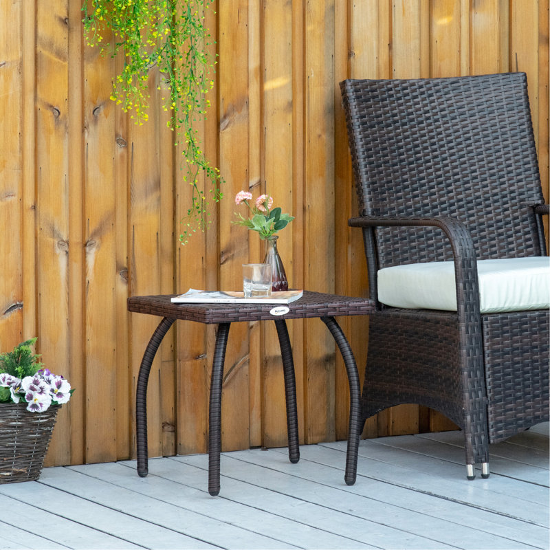 Outdoor PE Wicker Side Table