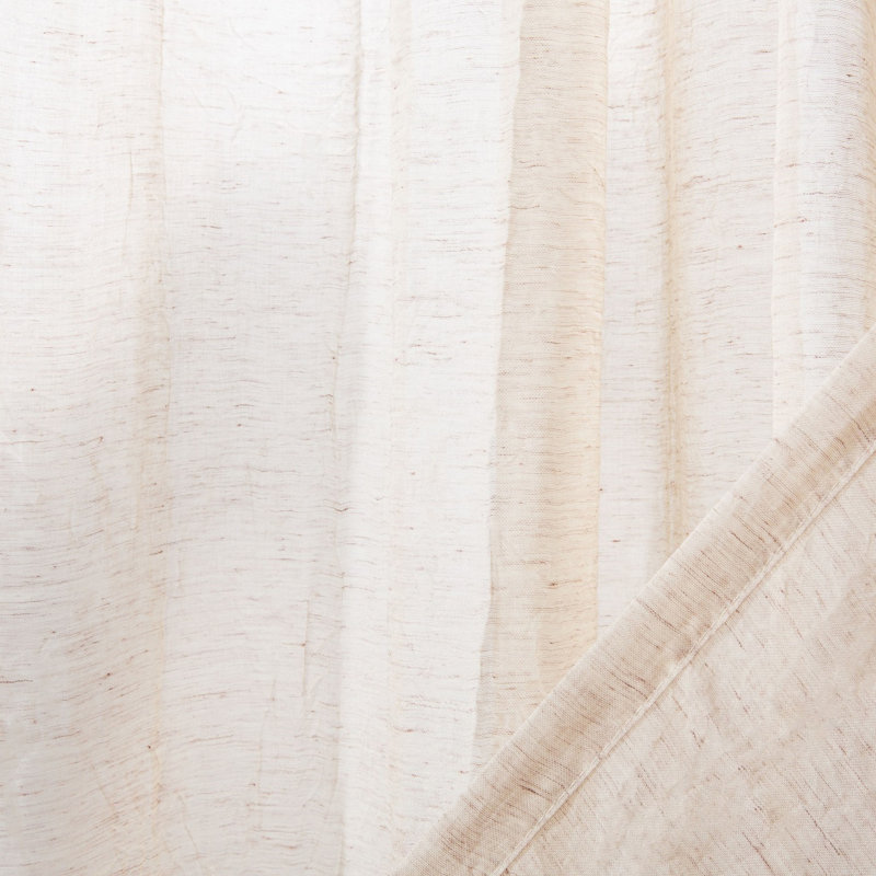 Richins Sheer Curtain Single Panel, 52" W x 96" L, Sand