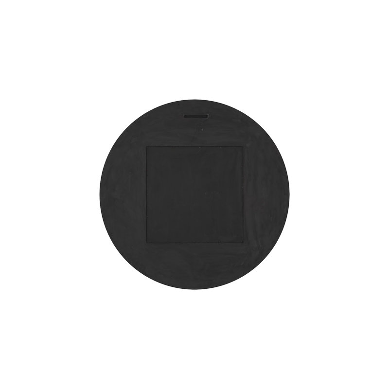 Circular Cracked Mirror, Black & Gold
