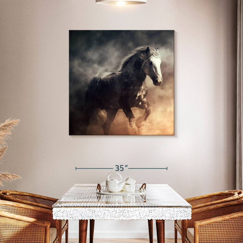 Crowle Misty Shire Horse, 39" H x 39" W
