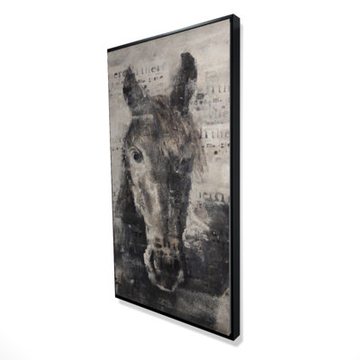 " Abstract Horse With Typography "