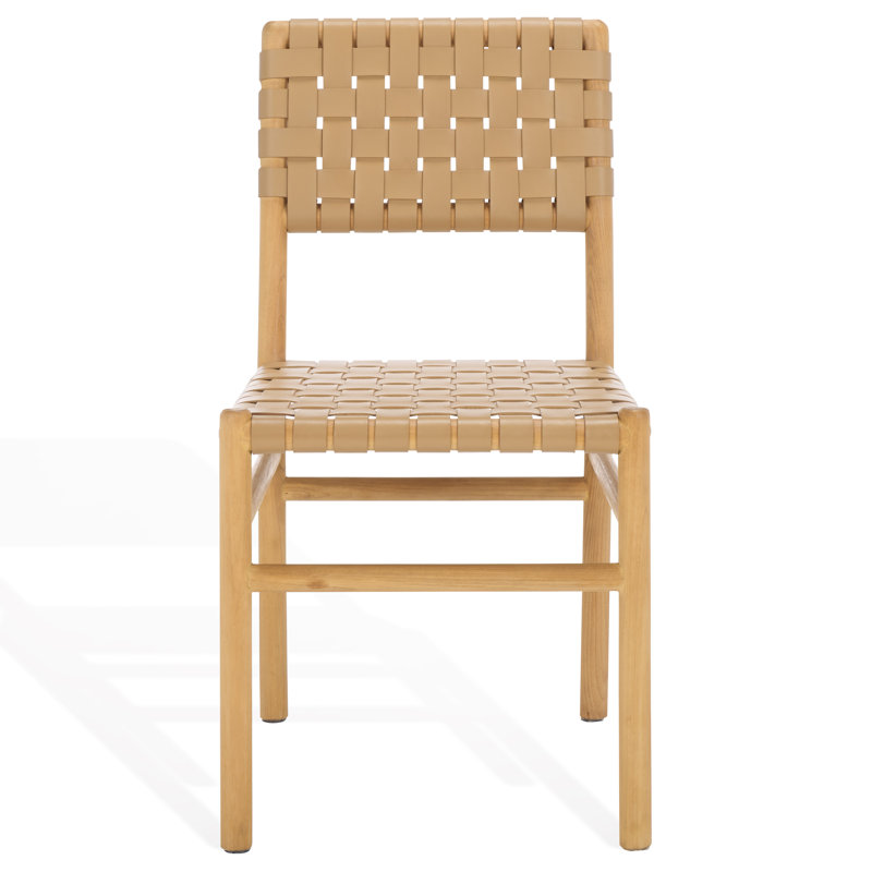 Jeremiah Leather Upholstered Dining Chair, Tan
