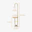 Lampe de table sur pied moderne avec abat-jour en verre 60,2 po Modern