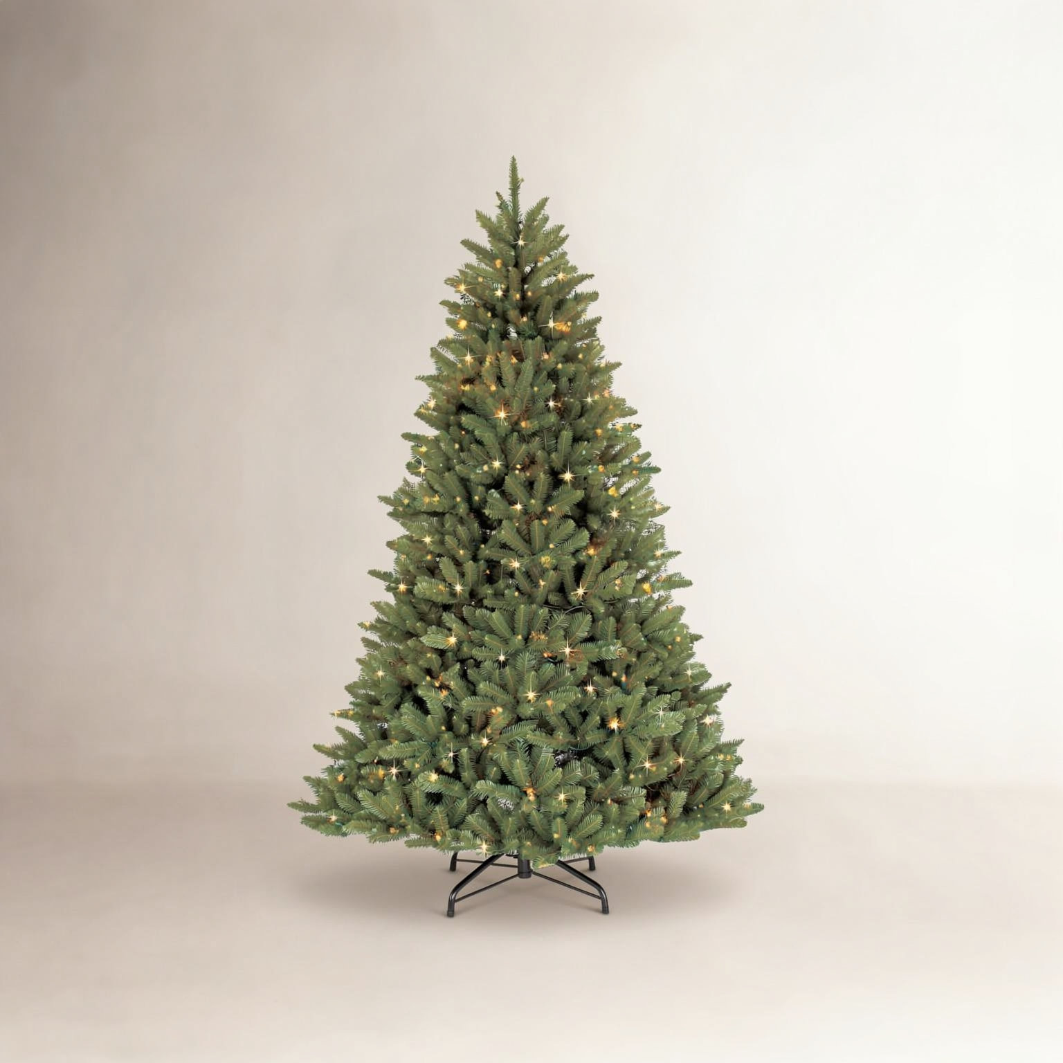 Frosted Pre-Lit Fir Christmas Tree, 6.5' H