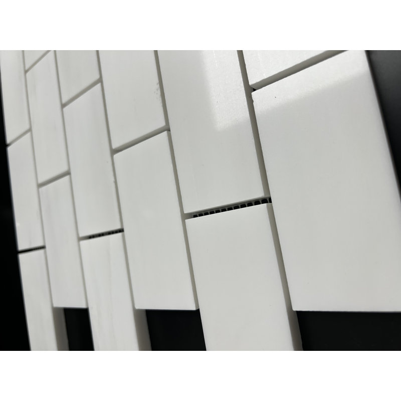 Bianco Dolomite Marble 2" x 4" Subway Wall & Floor Mosaic