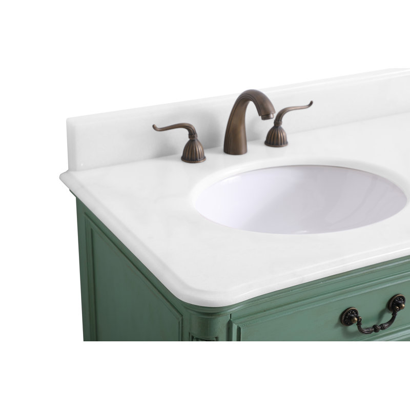 Ensemble de meuble-lavabo double 60 po Angelique, Sarcelle, Blanc pur