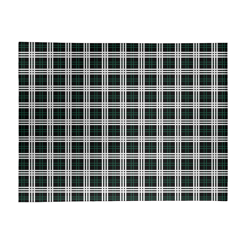 Plaid Indoor Rug, Rectangle 9' x 12'