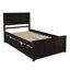 Lit plateforme simple avec lit gigogne Ilka