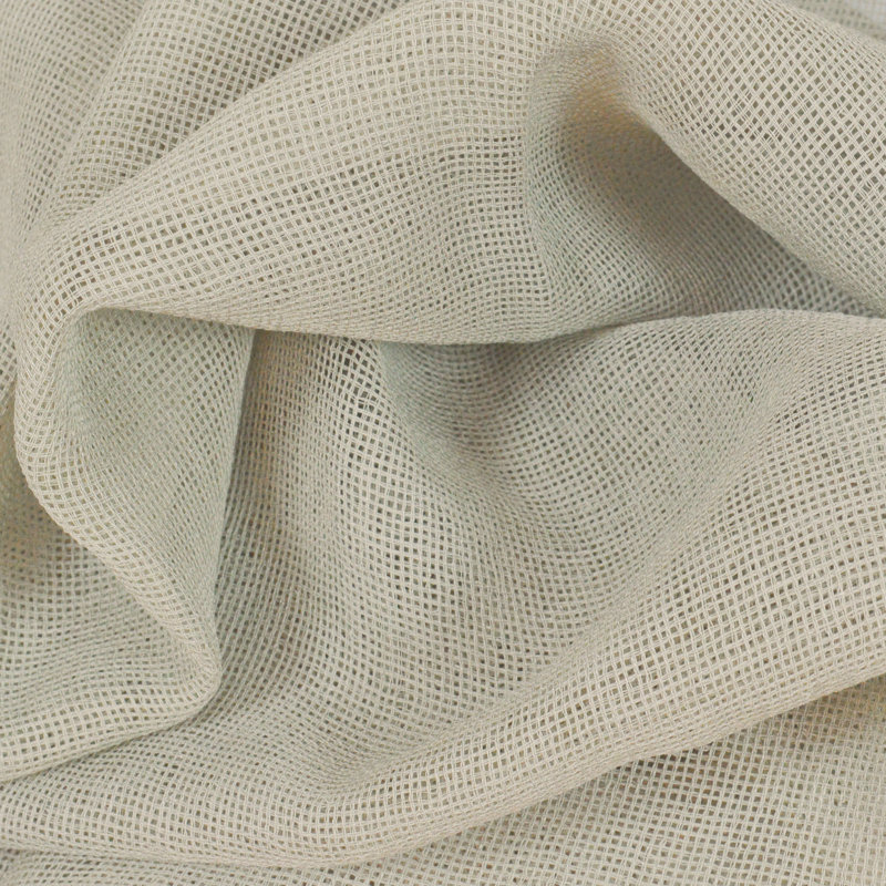 Stepanie Semi Sheer Curtain Single Panel, Ivory, 52" W x 54" L