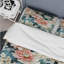 Ensemble de housse de couette damassé rose et blanc-1986549742