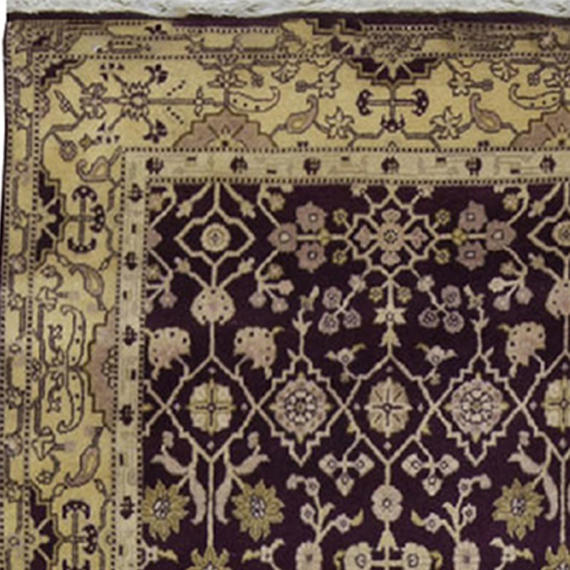 Antique India Agra One-of-a-Kind 4' X 17'11" Area Rug